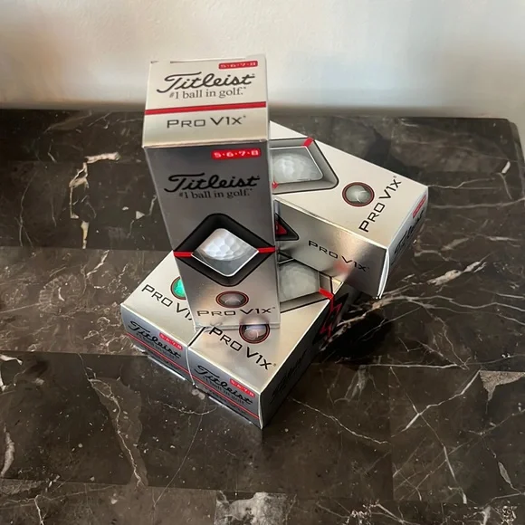 Titleist ProV1X Golf Balls, White, Playing Numbers (5-8). Three Dozens, New - Picture 4 of 5